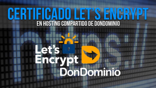Certificado Let's Encrypt con hosting compartido DonDominio.