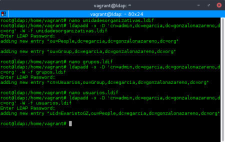Cargando configuraciones en OpenLDAP Debian Jessie.