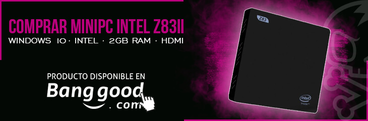 Comprar el minipc Intel Z83ii en Banggood.