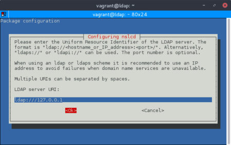 Configuring nslcd para utilizar un servidor LDAP.