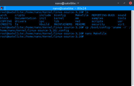 Compresión y compilación del kérnel de Linux.