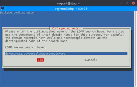 Configuración de un servidor LDAP y NFS.