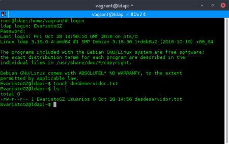 Configurar un sistema de cuentas centralizadas con LDAP y NFS.