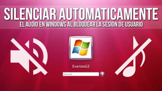 Mutear automáticamente el audio en Windows.