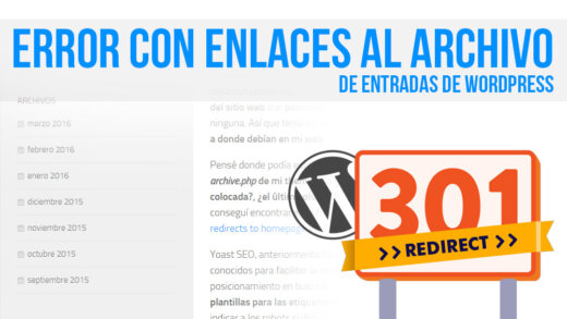 Error con enlaces al archivo de entradas de WordPress.
