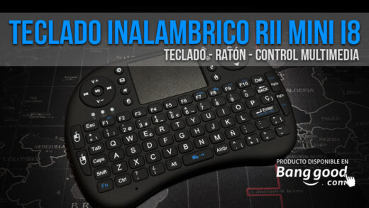 Miniteclado inalámbrico Rii i8 en español.