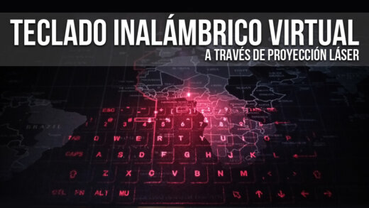 Teclado inalámbrico virtual a través de proyección láser.